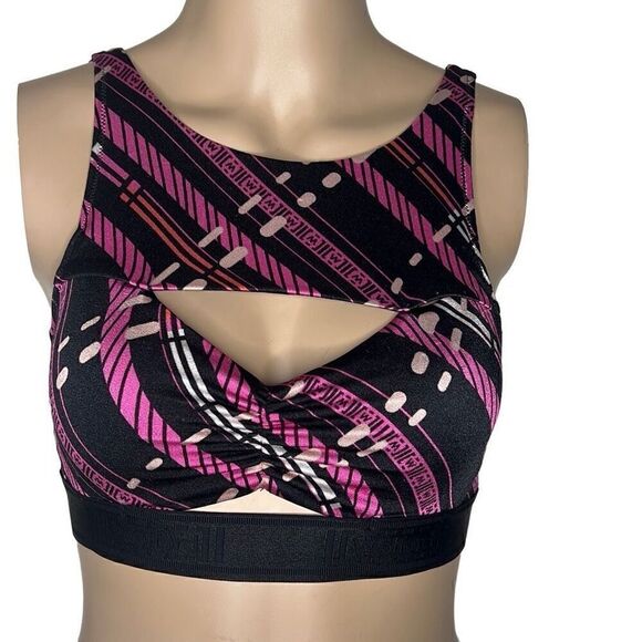 NWT Wolford Hanna Sports Bra Top XS Multi Pink Black - Picture 6 of 16